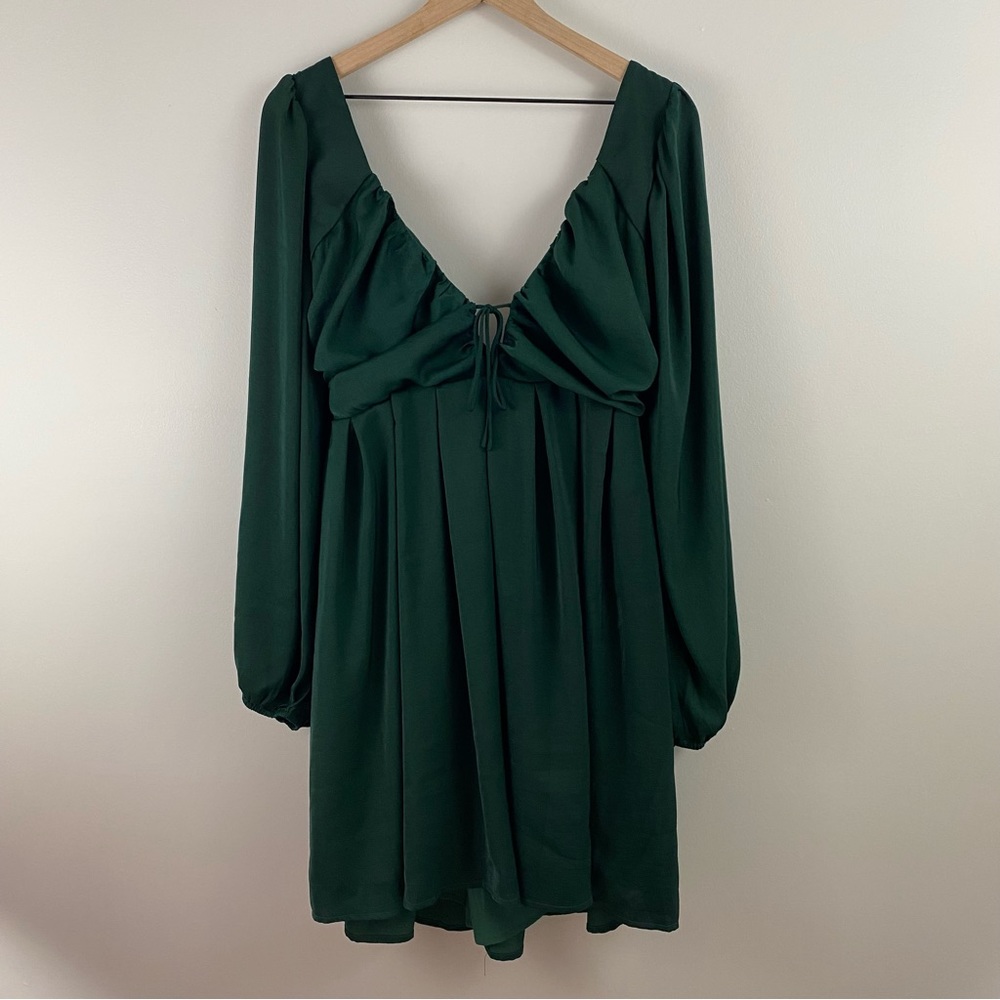 Lulus Forever Tied To You Satin Tie-Back Mini Dress